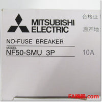 Japan (A)Unused,NF50-SMU,3P 10A MCCB 3 Poles,MITSUBISHI