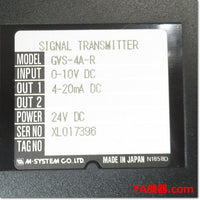 Japan (A)Unused,GVS-4A-R Japanese equipment DC24V ,Signal Converter,M-SYSTEM 