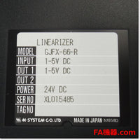 Japan (A)Unused,GJFX-66-R  ラック取付形変換器 リニアライザ DC24V ,Signal Converter,M-SYSTEM