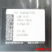 Japan (A)Unused,GJM-1A-R  ラック取付形変換器 ポテンショメータ変換器 DC24V ,Signal Converter,M-SYSTEM