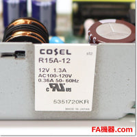 Japan (A)Unused,R15A-12 Japanese equipment 12V 1.3A AC100V ,DC12V Output,COSEL 
