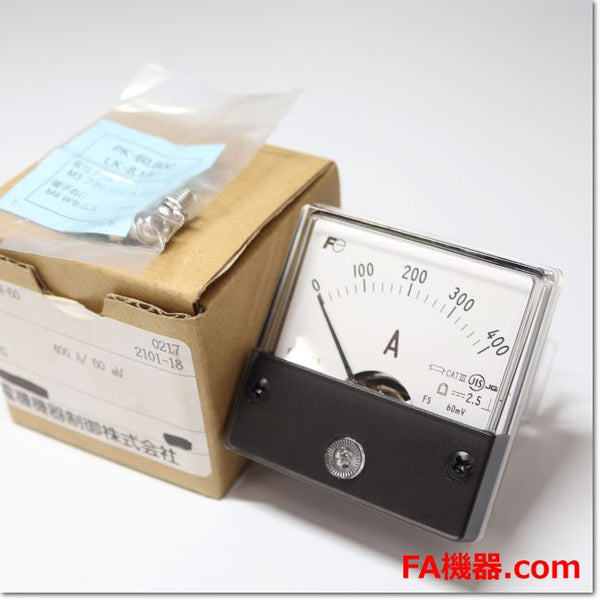 Japan (A)Unused,FMN-60 60mV 0-400A  直流電圧計 ダイレクト計器