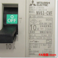 Japan (A)Unused,NV63-CVF,2P 10A 30mA  漏電遮断器 ,Earth Leakage Circuit Breaker 2-Pole,MITSUBISHI