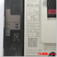 Japan (A)Unused,NF30-CS 2P 15A AX-1LS SLT  ノーヒューズ遮断器 補助スイッチ付き ,MCCB 2-Pole,MITSUBISHI