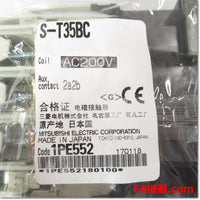 Japan (A)Unused,S-T35BC AC200V 2a2b Electromagnetic Contactor,MITSUBISHI 