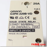 Japan (A)Unused,G3PA-220B-VD DC5-24V パワー・ソリッドステート・リレー,Solid-State Relay / Contactor,OMRON 