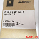 Japan (A)Unused,NF30-FA,2P 20A AX-1FA SLT Japanese equipment,Earth Leakage Circuit Breaker 2-Pole,MITSUBISHI 