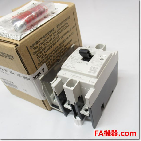 Japan (A)Unused,NV30-FA,2P 20A 30mA AX-1FA SLT  漏電遮断器 補助スイッチ付き