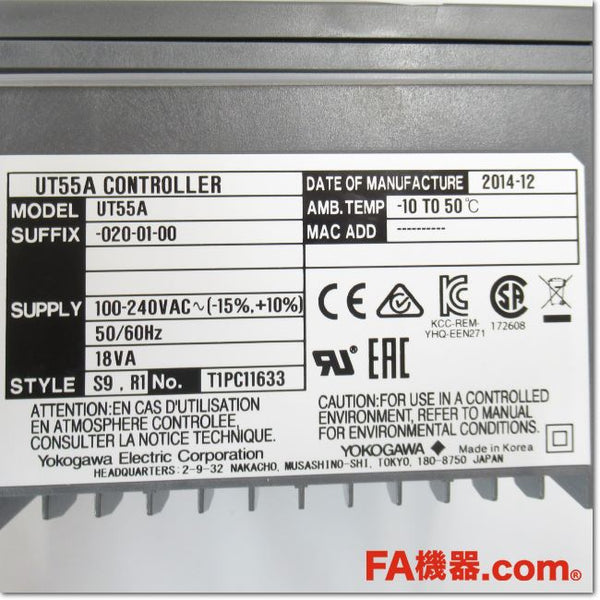 Japan (A)Unused,UT55A-020-01-00 ディジタル指示温調計 96×96mm AC100-240V ,อะไหล่ ...