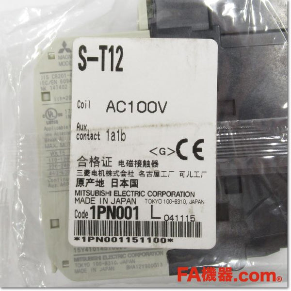 Japan (A)Unused,S-T12,AC100V 1a1b 電磁接触器 ,อะไหล่เครื่องจักร,Machine ...