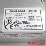 Japan (A)Unused,HWS100A-24/A　スイッチング電源 24V 4.5A ,DC24V Output,TDK