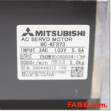 Japan (A)Unused,HC-KFS73　ACサーボモータ 0.75kW ,MR-J2S,MITSUBISHI