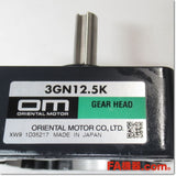 Japan (A)Unused,3GN12.5K  平行軸ギヤヘッド 取付角70mm 減速比12.5 ,Reduction Gear (GearHead),ORIENTAL MOTOR