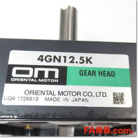 Japan (A)Unused,4GN12.5K  平行軸ギヤヘッド 取付角80mm 減速比12.5 ,Reduction Gear (GearHead),ORIENTAL MOTOR