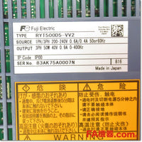 Japan (A)Unused,RYT500D5-VV2  サーボアンプ 単相または三相200V 0.05kW ,Fuji,Fuji