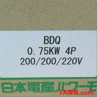 Japan (A)Unused,BDQ 0.75kw 4P 200V  低圧三相かご形誘導電動機防滴保護形 脚取付 ,Induction Motor (Three-Phase),Other