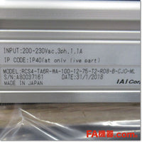 Japan (A)Unused,RCS4-TA6R-WA-100-12-75-T2-R08-B-CJO-ML  ロボシリンダ 本体幅60mm ,Actuator,IAI