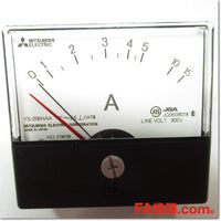 Japan (A)Unused,YS-206NAA 15A 0-5-15A BR Ammeter,Ammeter,MITSUBISHI