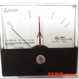 Japan (A)Unused,YS-206NAA 3A 0-1-3A BR  交流電流計 ダイレクト計器 赤針付き ,Ammeter,MITSUBISHI