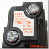 Japan (A)Unused,SLD44N-1TH2BPW  角形表示灯 トランス式 AC200/220V ,Indicator <Lamp>,IDEC