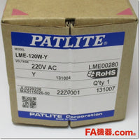 Japan (A)Unused,LME-120W-Y　φ60 LED中型積層信号灯 直取付け AC220V ,Laminated Signal Lamp <Signal Tower>,PATLITE