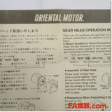 Japan (A)Unused,4GS15K　平行軸ギヤヘッド 取付角80mm 減速比15 ,Reduction Gear (GearHead),ORIENTAL MOTOR