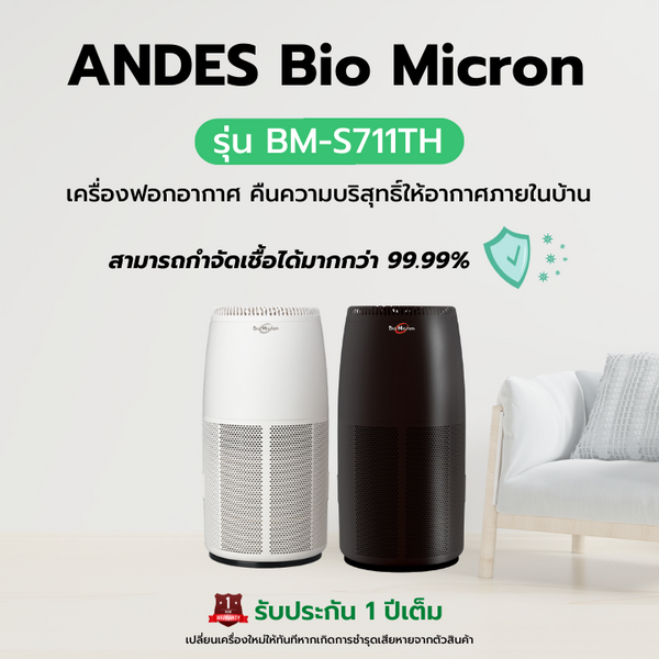 (New) New item, second hand, ANDES air purifier model BM-S711TH 