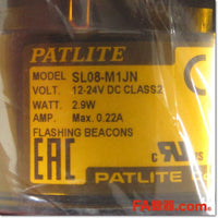 Japan (A)Unused,SL08-Ｍ1JN-Y φ80 表示灯 3点ボルト足取付 DC12-24V ,Indicator<lamp> ,PATLITE </lamp>