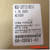 Japan (A)Unused,MSO-2XT12BCSA AC100V 1.4-2A 1a1b×2 Japanese electronic switch,Reversible Type Electromagnetic Switch,MITSUBISHI 