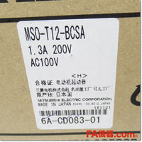Japan (A)Unused,MSO-T12BCSA AC100V 1-1.6A 1a1b  電磁開閉器 ,Irreversible Type Electromagnetic Switch,MITSUBISHI