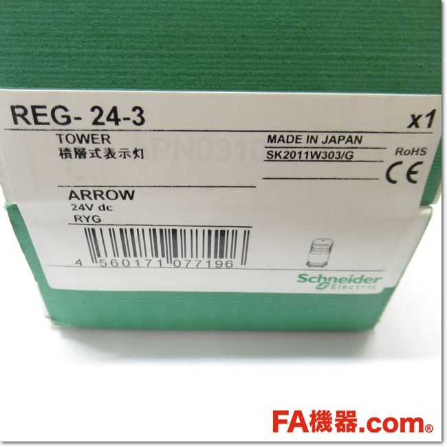 Japan (A)Unused,REG-24-3 φ60 一灯多色式LED表示灯 直付けタイプ DC24V ,อะไหล่ ...