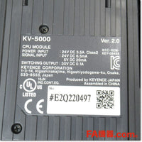 Japan (A)Unused,KV-5000  Ethernet 内蔵 CPUユニット Ver.2.0 ,CPU Module,KEYENCE