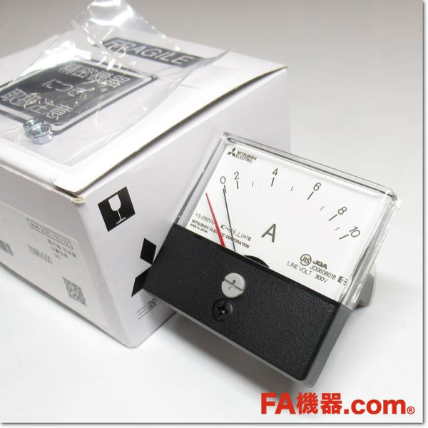 Japan (A)Unused,YS-206NAA 0-10A DRCT BR  交流電流計 ダイレクト計器 赤針付き