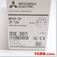Japan (A)Unused,NF63-CV 2P 10A MCCB 2-Pole,MITSUBISHI 