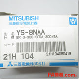 Japan (A)Unused,YS-8NAA 5A 0-300-900A 300/5A BR　交流電流計 三倍延長 赤針付き ,Ammeter,MITSUBISHI