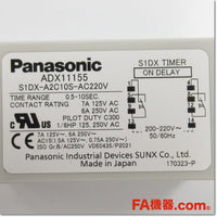 Japan (A)Unused,S1DX-A2C10S-AC220V [ADX11155]　タイマ 0.5-10s ,Timer,Panasonic