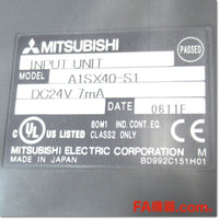 Japan (A)Unused,A1SX40-S1　DC入力ユニット プラスコモンタイプ ,I/O Module,MITSUBISHI