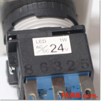 Japan (A)Unused,LBW6ML-A1RT14WS φ22 照光押ボタンスイッチ フラッシュシルエット 丸形 1c AC/DC24V ,Il luminated Push Button Switch,IDEC 