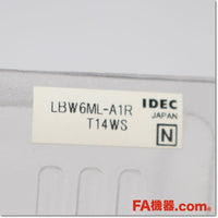 Japan (A)Unused,LBW6ML-A1RT14WS φ22 照光押ボタンスイッチ フラッシュシルエット 丸形 1c AC/DC24V オルタネイト ,Illuminated Push Button Switch,IDEC