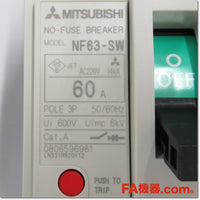 Japan (A)Unused,NF63-SW 3P 60A PM MCCB 3 Poles,MITSUBISHI 