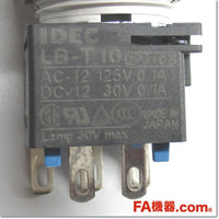 Japan (A)Unused,LB8ML-M1T14PW  フラッシュシルエット 照光押ボタンスイッチ 長角形 1c AC/DC24V ,Illuminated Push Button Switch,IDEC