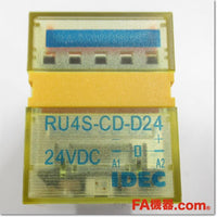 Japan (A)Unused,RU4S-CD-D24  ユニバーサルリレー 4極 ,General Relay <Other Manufacturers>,IDEC