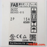 Japan (A)Unused,SA32C,2P 15A KA  オートブレーカ 警報スイッチ付 ,MCCB 2-Pole,Fuji