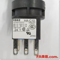 Japan (A)Unused,HA1L-M1C14R φ16 照光ボタンスイッチ 丸形 1c AC/DC24V ,Illuminated Push Button Switch,IDEC 