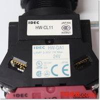 Japan (A)Unused,HW1L-A111Q4R  φ22 照光押ボタンスイッチ オルタネイト形 1a1b AC/DC24V ,Illuminated Push Button Switch,IDEC