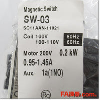 Japan (A)Unused,SW-03 AC100V 0.95-1.45A 1a 電磁開閉器 ,Irreversible Type Electromagnetic Switch,Fuji 