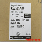 Japan (A)Unused,SW-03RM AC100V 0.48-0.72A 1b×2　可逆式電磁開閉器 ,Reversible Type Electromagnetic Switch,Fuji