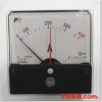 Japan (A)Unused,FSN-80 5A 0-300-600A CT300A/5A  交流電流計 2倍延長 赤針付き ,Ammeter,Fuji