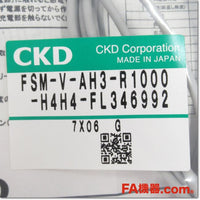 Japan (A)Unused,FSM-V-AH3-R1000-H4H4-FL346992 water flow sensor 3m ±10L/min φ4 ,Flow Sensor,CKD 