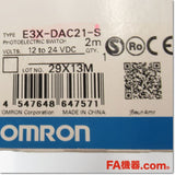 Japan (A)Unused,E3X-DAC21-S　カラーセンシングタイプ　デジタルファイバアンプ コード引き出しタイプ ,Fiber Optic Sensor Amplifier,OMRON